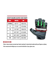 ScoutPerformanceGear Premium   Guantes de vela Dexter Series   Palma de agarre acolchada con 3 4 dedos   Espalda de Spandex para la mejor vela, kayak, experiencia de pesca para hombres y mujeres