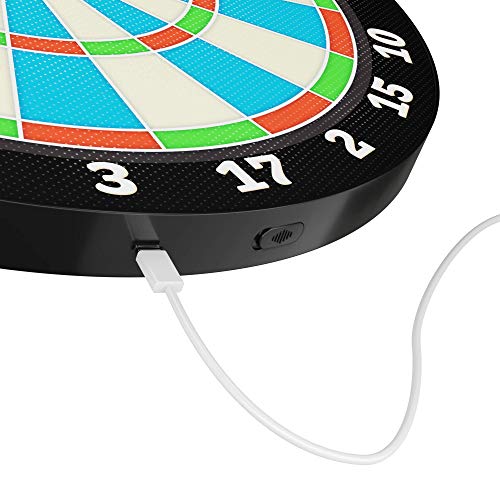 Light-up Magnetic Dart Board Game - Innovative Illuminated Kids Safe Dartboard Set with Glow-in-the-Dark Darts for Kids, Teens & Adults - Sports Gifts for Boys & Girls - Indoor or Outdoor Party Games