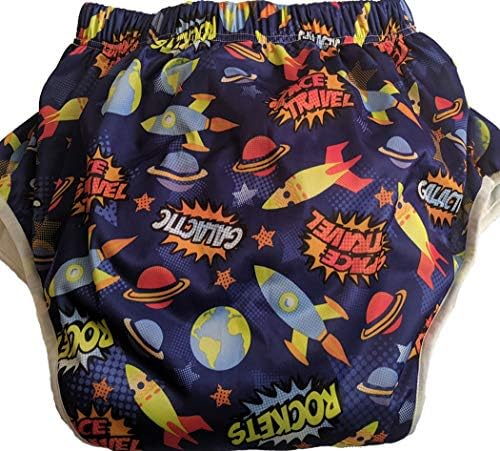 Adult Training Pants - Galaxy Design - ABDL Diaper Incontinence Plastic PaddedPawz