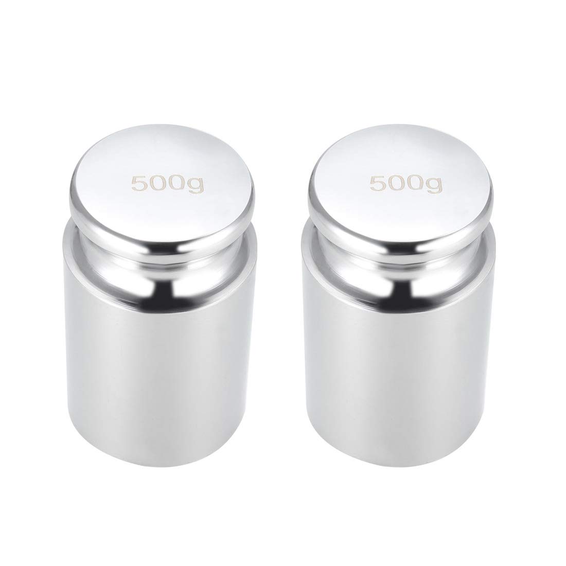 sourcing map Calibration Weight 500g M1 Precision Chrome Plated Steel for Digital Balance Scales 2pcs