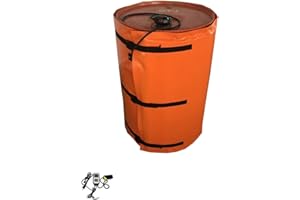 WXHDYBLANKET-ETL Certificate-Adjust Controller for Professional 55 Gallon Full Cover Drum Heater Blanket-120V,800W, IP67-Quickly Heat and Digital Temperature Controller-Drum Heating Blanket/Jacket