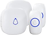 SECRUI Wireless Doorbell 2 Plug In Receiver 52 Tunes 1000 ft Range