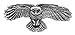 Owl Hair Clip, Hand Crafted Metal Barrette Made in the USA with a Medium 70mm Clip By Oberon Design