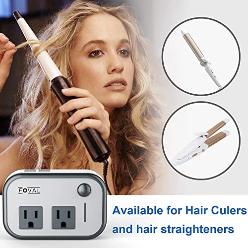 FOVAL Power Step Down 220V to 110V Voltage Converter International