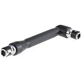 KATUR L-shape Socket Wrench Set Screwdriver and Bit Set, 1/4-Inch Drive, L-shaped Extension Handle Double Head Hex Socket Wrench for Routine Screwdriver Bits Utility Tool