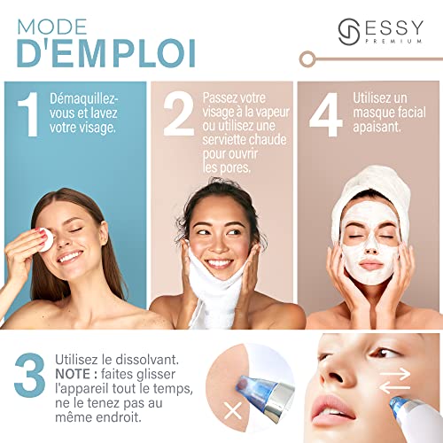 Essy Blackhead Vacuum Cleaner Blackhead Remover Blackhead Remover Face Machine Machine Vacuum Blackhead Nose Skin Purifier Blackhead Extractor Blackhead Extractor Comedon Vacuum Cleaner Button Face Remove Button