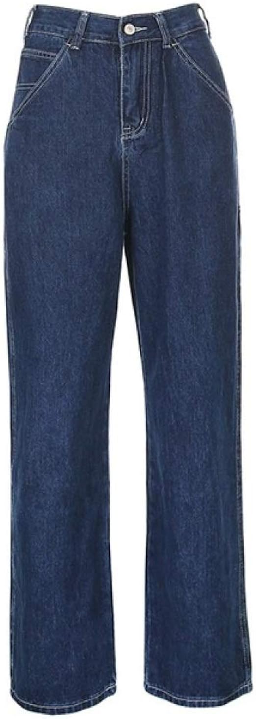 ONLY Jeans Femminili A Gamba Larga ONLHOPE Vita Molto Alta Taglio Gamba Jeans, Blu Jeans Scuro, 27W X 32L - Foto 2