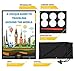 Travel Scratch Off Map of the World with outlined US States | Gold Personalized Wall Map Poster | Deluxe Gift for Travelers | BONUS Adhesive Stickers + Scratching Tool + Wiping Cloth + Traveling eBook