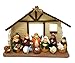 One Holiday Way 12-Inch Large Rustic Colorful Kids Christmas Nativity Scene with Creche, Set of 12 Figures - Small Decorative Religious Figurines Christian Tabletop Mantel Desk Office or Home Decor
