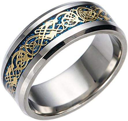 High Polished Shiny Surface Titanium Ring Unisex Style 8MM Size 11