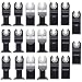 20 pcs Multitool Blades, Lichamp Mixed Precision Quick Release Multi Tool Oscillating Saw Blades for Metal Wood Plastic, Flush Cutting Blades Fit Bosch Black & Decker Dewalt Porter Cable