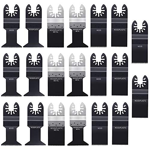 LICHAMP 20 Metal Wood Plastic Oscillating Multitool Quick Release Saw Blades Fit Black Decker Bosch Craftsman Dewalt Fein Makita Milwaukee Multimaster Porter Cable Ridgid Rockwell Ryobi LICHAMP 20 Metal Wood Plastic Oscillating Multitool Quick Release Saw Blades Fit Black Decker Bosch Craftsman Dewalt Fein Makita Milwaukee Multimaster Porter Cable Ridgid Rockwell Ryobi