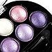 Mallofusa 5 Colors Eye Shadow Powder Metallic Shimmer Eyeshadow Palette (Amethyst Glam) 4.7oz