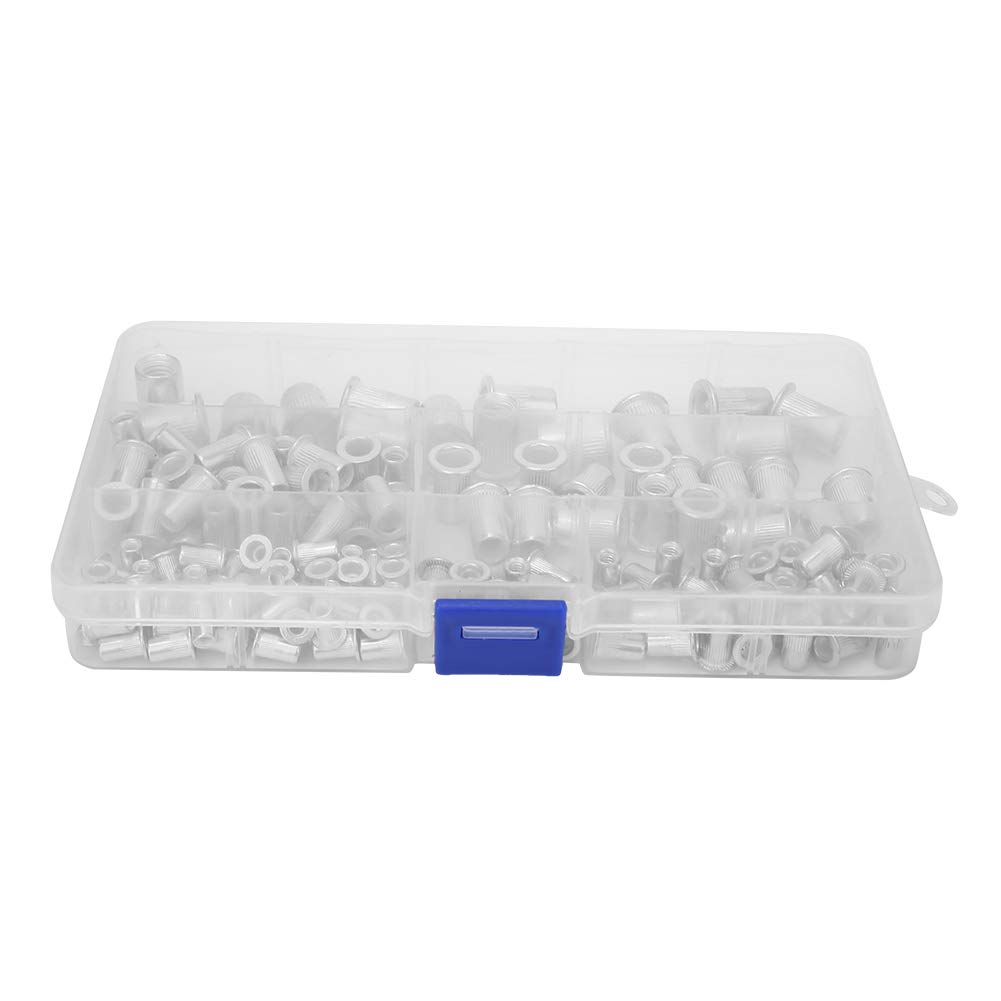 150pcs Rivet Nut,M3 M4 M5 M6 M8 Aluminum Rivet Nut Threaded Insert Nuts Kit Hardware Fasteners