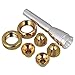 Yibuy Silver Trumpet Mouthpiece & 4 Sizes Convertible 2b 2c 3b 3c & 2 Trumpet Heads
