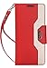 ProCase Galaxy Note 8 Wallet Case, Flip Kickstand Case with Card Slots Mirror Wristlet, Folding Stand Protective Cover for Galaxy Note8 2017 -Red