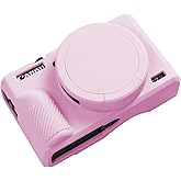 Easy Hood G7X Mark III Case, Protective Case for Canon Powershot G7X Mark III Digital Camera, Removable Lens Cover Silicone Sleeve Soft Camera Cover Rubber Protective Body Skin- Pink