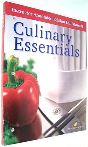 Culinary Essentials Instructor Edition Lab Manual Mcgraw Hill 9780078226113 Amazon Com Books