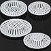 4 In 1 Bath Sink Protector Hair Catcher Stopper/Strainer/Snar,2 Large & 2 Small