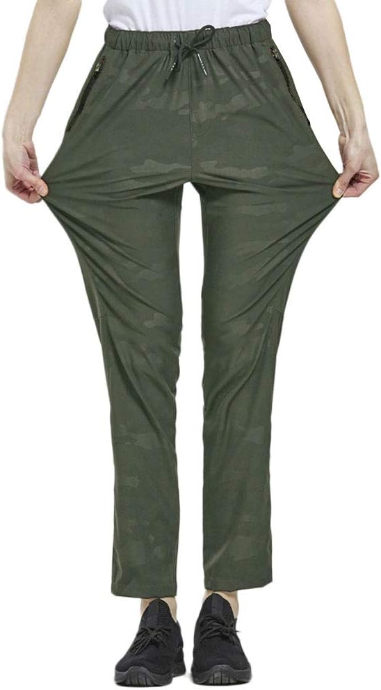 Aygience Hiking Pants Women Outdoor Quick Drying Mountain Trousers Lightweight Travel Pants with Pockets