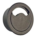 Heavy Duty Floor Grommet w/Cover 3 Inch | Black ABS