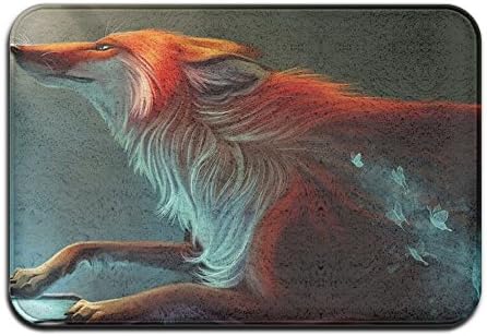 Fox And Galaxy Butterfly Mats 3D Printing Doormat Kitchen Front Door Mats Non Slip Carpets For Bedroom Living Room Kitchen Garden, 2' X 3'