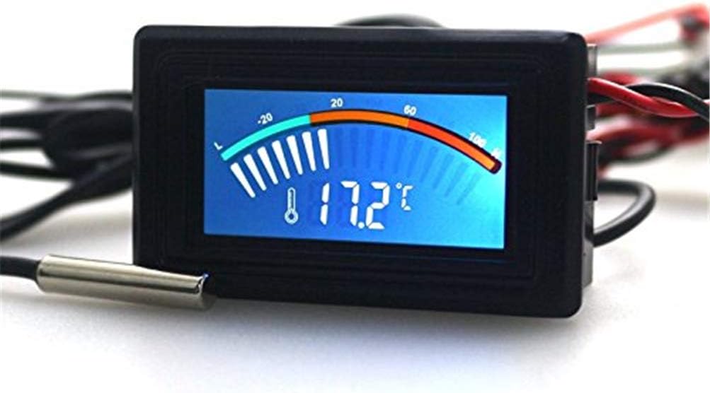 KETOTEK Thermometer Digital Aquarium Temperature Meter Gauge for Computer PC Car Fish Tank LCD Thermometer DC 4V~25V 12V 24V with NTC Waterproof Sensor - Image 5