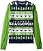FOCO NFL Seattle Seahawks WORDMARK Ugly Sweater, Large