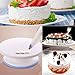 Ejoyous Aluminium Alloy Cake Decorating Turntable,11 Inch Revolving Cake Stand with Decorating Sets, Scraper Combs (3pcs),2 Icing Spatula (Scraper Cutters)
