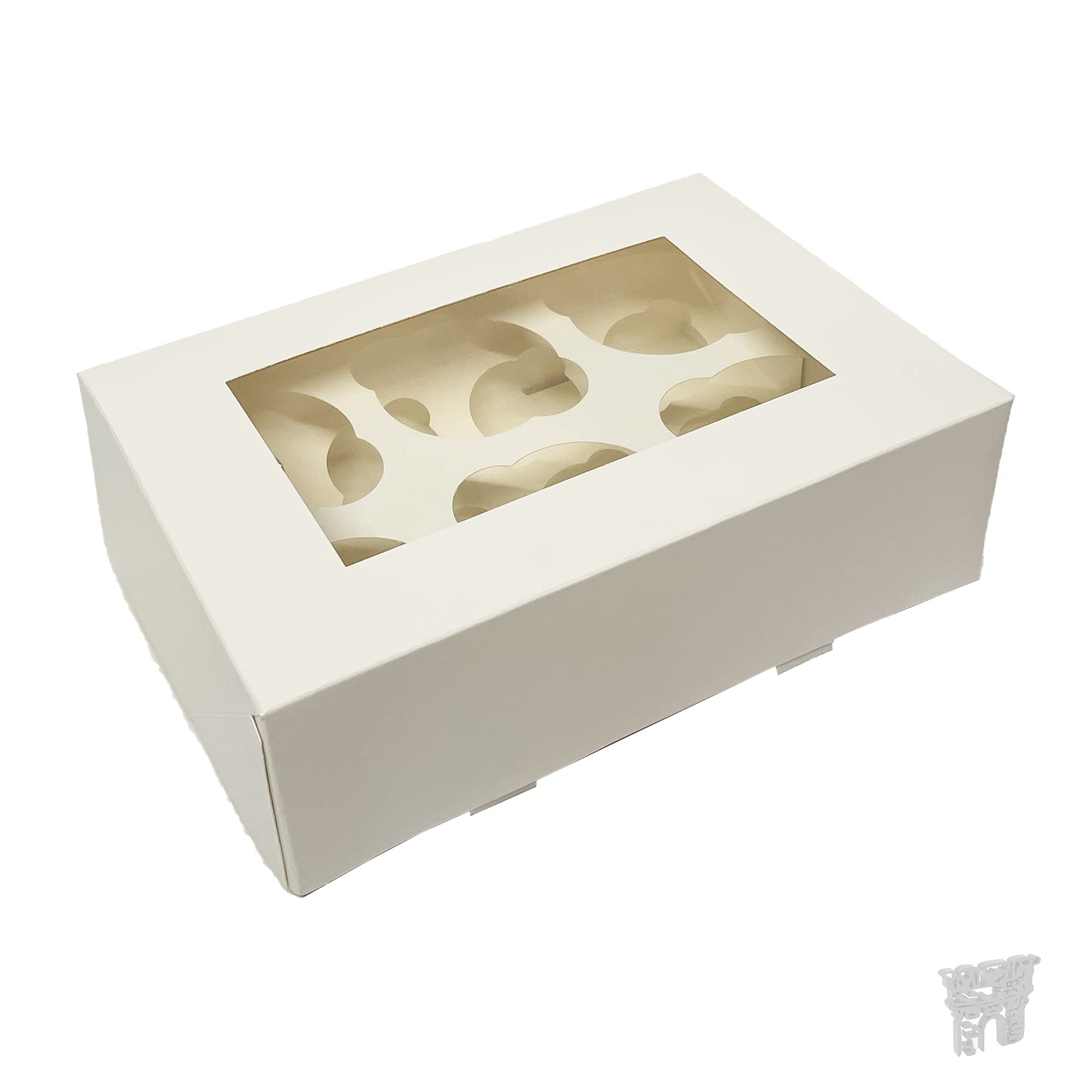 Culpitt 10 x White 6-Hole Cupcake/Muffin Boxes