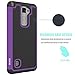 LG Stylo 2 Case, LG Stylo 2 V Case, OEAGO [Drop Protection] [Shock Proof] - Hybrid Dual Layer Rubber Plastic Impact Defender Hard Case Cover Shell for LG Stylo 2 / LG Stylo 2 V/LG Stylus 2 - Purple