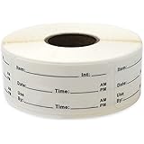 Dissolvable Food Labels Perfect for Glass, Metal, Plastic Reusable Containers 500 Labels per roll 1x2 inch Dissolves in Water