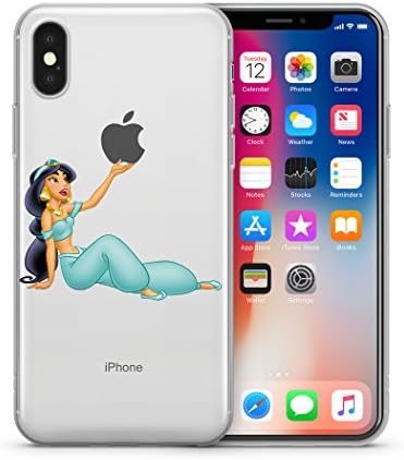 Disney Little Mermaid (Ariel), Peter Pan, Snow White, Aladdin (Jasmine) Clear Case for Apple iPhone X (iPhone 10) (Jasmine)