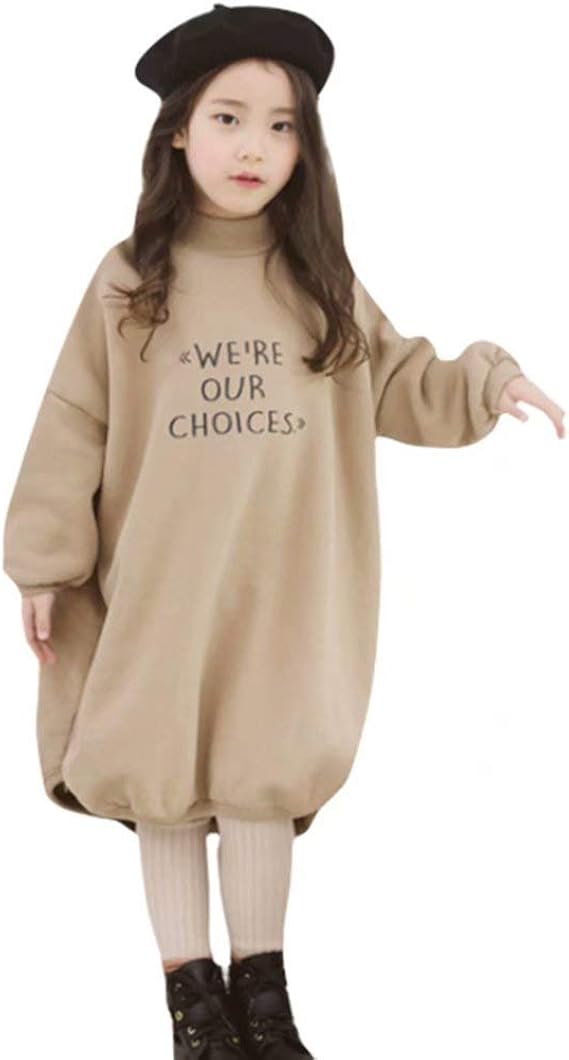 Amazon Burning Go キッズ パーカー トレーナー 女の子 スウェット ブルーオーバー オーバーサイズ 英字プリント トップス ゆったり 厚手 柔らかい オシャレ もこもこ 防寒 保温 大きいサイズ トレーナー パーカー 通販