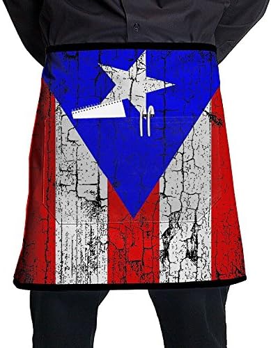 Unisex Flat,800x800,075,t.u3 (8).jpg Half Waist Apron With Pocket Kitchen Cooking Restaurant Half Bistro Aprons For Chef, Baker, Servers, Waitress, Waiter