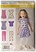 Simplicity 1435 Girl's Knits Only Dress, Shirt, and Capri Legging Sewing Patterns, Sizes 3-8