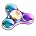 Fidget Hand Spinner Toy Colorful Rainbow Hand Metal Hand Spinner EDC 