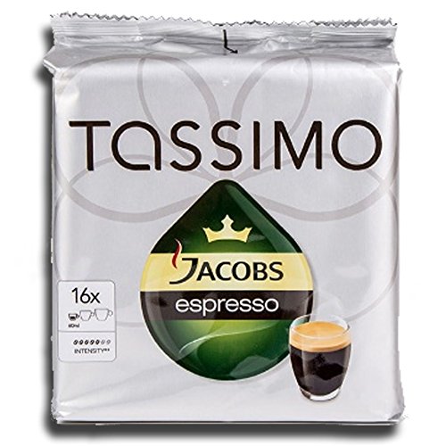 Factory Sealed Pack Tassimo TDisc Pods Jacobs Espresso Coffee 16