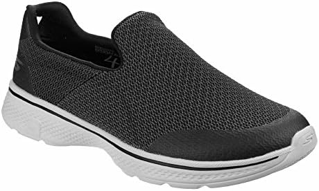 Pertemba Shoes Skechers Mens Go Walk 4 Expert Slip On Shoes (9 US, Black)