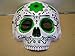 Dia de los Muertos Day of the Dead Sugar Skull Halloween Mask - Green