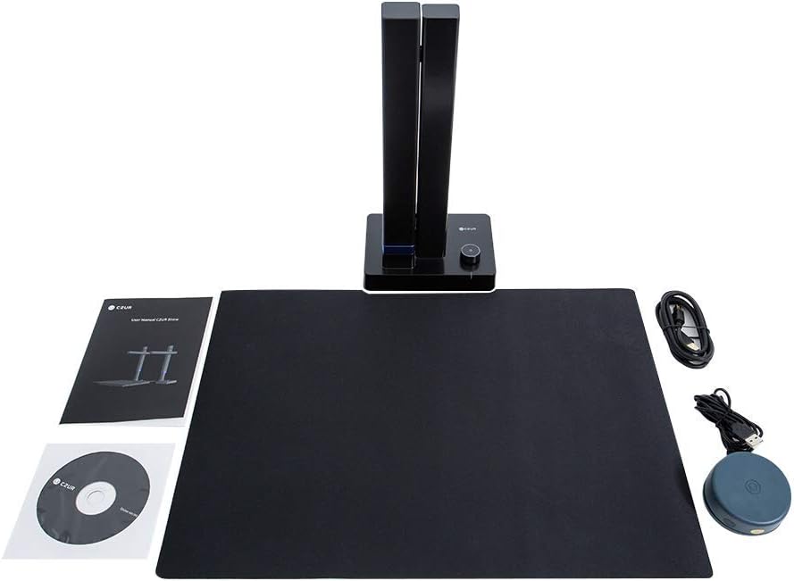 CZUR Shine Ultra Smart Document Scanner, Book Scanner with OCR Auto-Flatten & Deskew, Capture Size A3, Compatible with Windows & Mac OS : Electronics