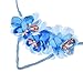 Maxdot 7 Pieces Flower Cat Ears Headband Elegant Women Girl Hairband Cat Bow Hairbands Makeup Party Headwear, 7 Colors