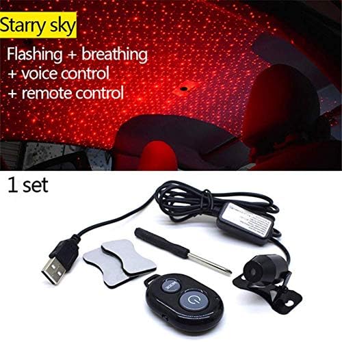 DiTool 2019 Romantic Car Roof Star Projector Lights Interior Atmosphere Ambient Star Light