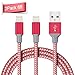 iPhone Cable, Quntis 2Pack 6ft Nylon Braided Lightning to USB Cable MFi Certified iPhone Charger Compatible with Phone Xs Max XR 8 Plus 7 Plus 6S Plus SE 5S 5 iPad iPod Nano 7 and More, Red primary