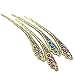 Voberry®Women Girls Retro Peacock Tassels Alloy Hair Pin Hair Stick,Colorful 1PCs (B)