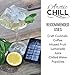 Arctic Chill Small 1 Inch Ice Cube Tray with Lids for Freezer, New & Improved 2020, Made of Extra Thick Silicone for Easy Release & Stackable, Great for Cocktails & Whiskey, Set of Two Makes 40 Total