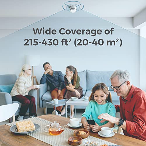 AEGISLINK Fire Alarm Smoke Detector with Photoelectric Sensor, 10-Year Battery Smoke Alarm, S220