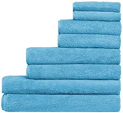 Luxury Extra Large 8-Piece Turkish Towel Set with 4