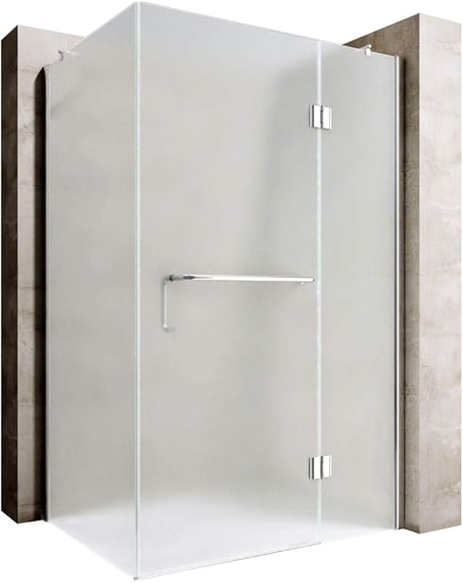Durovin Bathrooms L Shape Shower Enclosure Hinged Door with Towel