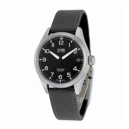 Oris Big Crown ProPilot Automatic Black Dial Grey Fabric Mens Watch 751-7697-4164GYFS